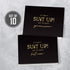 Hat Acrobat Groomsman Proposal Cards 8 Will You Be My Groomsman and 2 Best Man Cards with Envelopes | Set of 10 Black and Gold Groomsmen Cards, Pe...