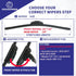 DODOMES 26" + 16" Windshield Wipers with 14" Rear Wiper Blade Replacement for Hyundai Tucson 2016-2020,2007-2012 Mazda CX-7 Original Factory OEM Q...