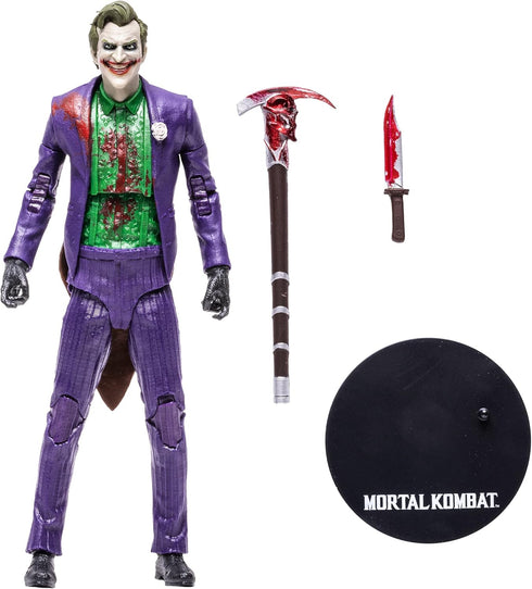 McFarlane Toys Mortal Kombat The Joker (Bloody) 7" Action Figure with Accessories...
