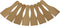 Wooden Raclette Spatula Set of?8 – Smooth Beechwood Scrapers Safe for Non?stick Pans, Ideal for Raclette, Fondue & Baking...