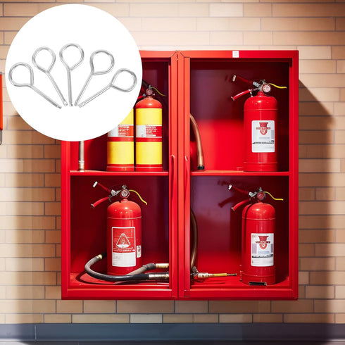 HEMOTON 10pcs Lock Pin Iron Pull Pins for Enhanced Safety Reliable Replacement for Fire Equipment Essential Accessory for Vehicle Protection...