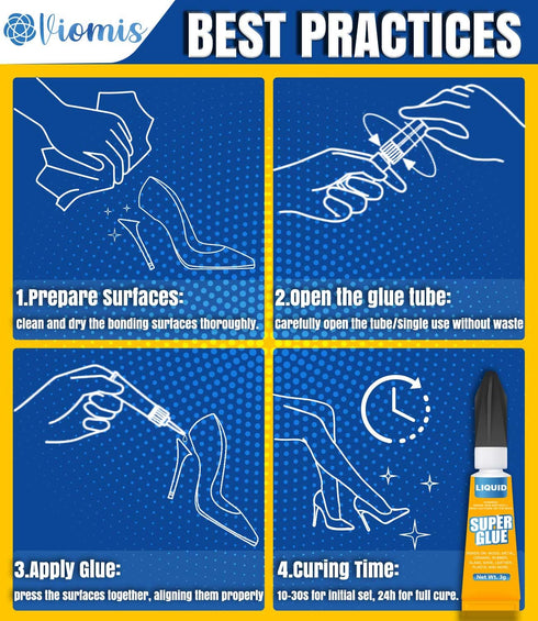 Super Glue Quick Set, 24-Pack of 3g Single-Use Tubes, Multi-Surface Adhesive for Plastics, Metal, Leather, Ceramics & More, Ultra Strong & Fast-Dr...