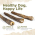 Natural Farm Power Fish Sticks Dog Chews (6”, 5-Pack), 2-in-1 Power Chews: Premium Beef Cheek Wrapped in Crunchy Tilapia Skin, Rich in Omega 3s, L...