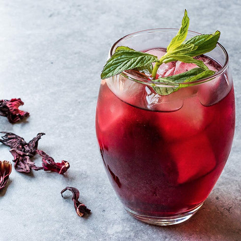 8oz Dried Hibiscus Flowers perfect for Tea and Mexican Agua Fresca, Flor de Jamaica, Whole Flowers and Petals by 1400s Spices...