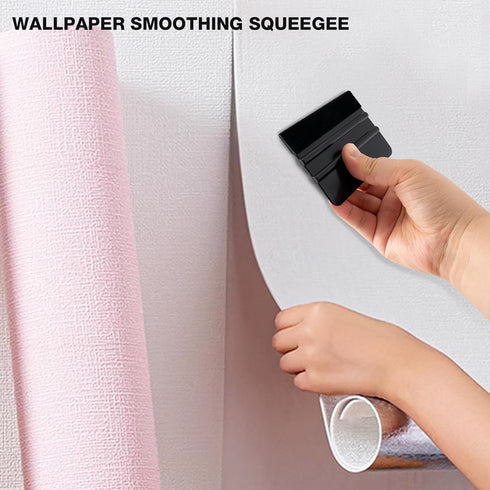 Gomake Wallpaper Smoothing Tool Wallpaper Brush Tools Kit with Felt Squeegee Craft Precision Knife for Paper Peel and Stick Wallpaper Car Wrap Vin...