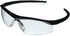 MCR Safety DL110 Dallas Safety Glasses with Polished Black Frame and Clear Lens...