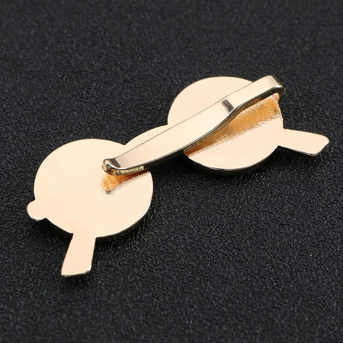 4PCS Tie Clips Necktie Bar Pinch Clasps 4 Patterns Wing & Key & Sunglasses & Eyeglasses Men Tie Accessories for Men Boys Father Husband Lover...