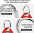 Airtag Holder Air Tag Case with 2 Keychains, Waterproof TPU Shell Protective Case with All Metal Keychain Stainless Steel Key Ring Clip, Airtag Ac...