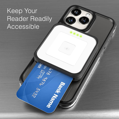 ENCASED Magnetic Case Designed for Square Reader Contactless and Chip 2nd Gen (Compatible with MagSafe) Black......