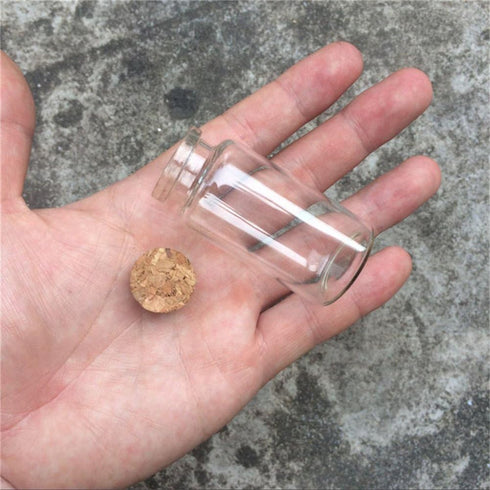 30x60x17mm 25ml Glass Bottles with Cork for Wedding Holiday Decoration 12pcs (12, 25ml-30x60x17mm)...