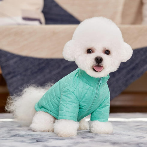 Winter Small Medium Dog Coat Windproof,High Collar Dog Jacket Cotton-Padded for Puppy Cat Doggie Pets Dog Clothes Apparel Clothing with Zipper and...