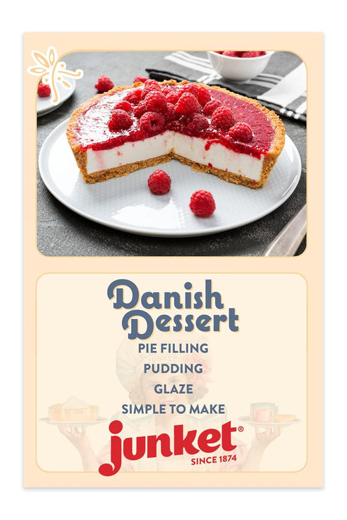 Junket Danish Dessert Raspberry Mix - for Raspberry Pie Filling, Cheesecake Topping, Sauces, Puddings, and Glazes. Easy! Add Water, Heat 60 Second...