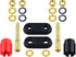 onelinkmore 2-Way Banana Plug Jack Socket Binding Post Video Speaker Terminal Connectors Dual Insulated Terminal Binding Post 4mm Banana Plug Fema...