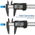 1/2/4 Pack Digital Caliper, 6in Electronic Digital Caliper Measuring Tool, Construction with LCD Screen, Easy Switch from Inch to Millimeter(1 Pac...