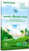 Laundry Detergent Sheets (Strips) Liquidless 62 Loads Fresh Eco Friendly Hypoallergenic Kind For Sensitive Skin,Plastic Free Low Sudsing Washing S...