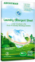 Laundry Detergent Sheets (Strips) Liquidless 62 Loads Fresh Eco Friendly Hypoallergenic Kind For Sensitive Skin,Plastic Free Low Sudsing Washing S...