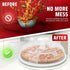 Flexzion 10.5 Inch Microwave Splatter Cover - BPA-Free Anti-Splatter Microwave Cover with Adjustable Steam Vent, Dishwasher Safe, Transparent Plas...