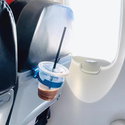 Airplane Drink or Phone Holder Travel Accessory (Blue)......