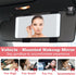 Car Visor Vanity Mirror, USB Rechargeable Visor Mirror with 3 Light Modes, Dimmable on Rear View Lighted Cosmetic Mirror for Car with Touch Screen...