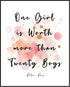 Posterizer 1 pcs-Peter Pan Cartoon Quotes-One Girl is Worth More Than Twenty Boys-Kids Room Art- Gift for Daughter, Son, Kids-Decor for nursery to...