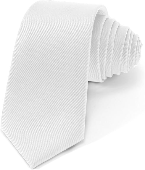 Black Ties For Men Solid Pure Color Tie 3.15" (8CM) Formal Necktie for Men in Gift Box...