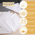 6 Pcs White Cotton Handkerchiefs, 11" White Pocket Square for Men Women with Crescent Edge, Machine Wash Elegant Soft Handkerchief for Groomswomen...