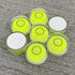 4Pcs Small Circular Bubble Levels with Double Sided Adhesive Bottom Mini Little Stick-on Bubble Spirit Level Measuring Layout Tools Levels (25x10m...
