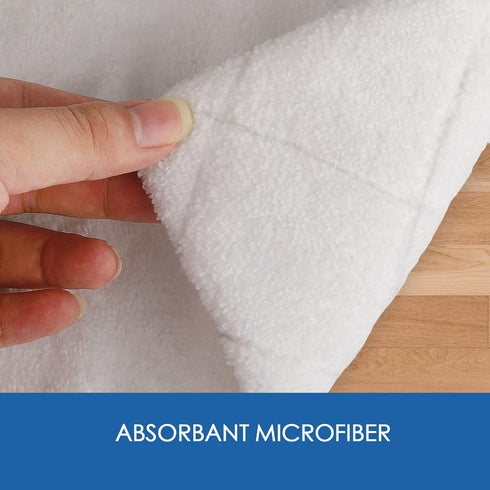 Replacement Microfiber Steam Mop pad Cleaning Pads for Shark Steam Pocket Mop S3500 Series S3550 S3501 S3601 S3601D S3901 S3801 S3801CO, White, S3...