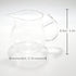 ELITEA Clear Glass Creamer Pitcher Milk Cream Tea Serving Pitcher (250ml, 8.5 oz. fl)...