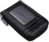 RFID Blocking Genuine Leather Mini Credit Card Case Organizer Compact Wallet with ID Window - Black...