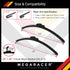 Mega Racer 24"+20" Wiper Blade, Automotive Replacement Windshield Wiper Blades For My Car, Windshield Wipers for Driver and Passenger Side, All Se...