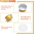 Aluminum Cups with Lids, 4.2oz 50Pcs Gold Disposable Cake Pans with Lids, Creme Brulee Cups, Mini Cake Pans for Party, Wedding, Birthday...