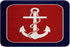 Feelyou Anchor Decor Red Blue White Bathroom Rugs 16"x24" Stripes Ocean Bath Rugs for Shower Tub Nautical Themed Bath Mats for Bathroom Non-slip N...