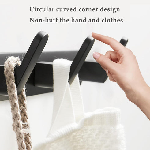 ULIBERMAGNET Magnetic Coat Hooks,Heavy Duty Magnetic Rack,Strong Rubber Magnetic Hanger for Refrigerator,Metal Cabinet,Door,Hanging Coat, Towel, B...