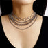 Simple Heart Necklace Lolita Choker Chain Layered Cuban Chunky Silver Chain Necklace for Women Men Chic y2k Clothes Jewelry...