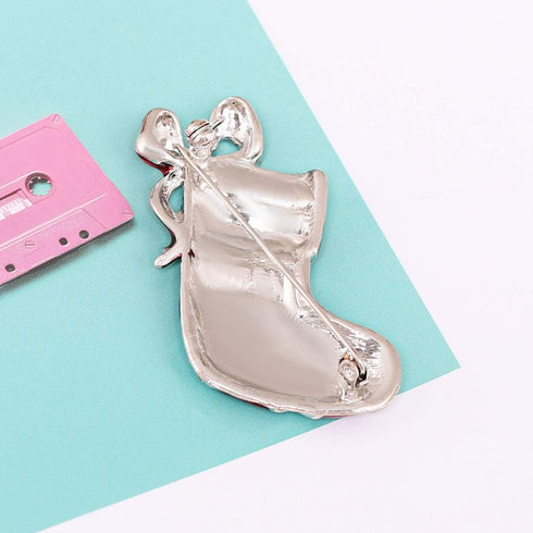 Christmas Brooch Pins Set X-Mas Crystal Tree Boot Brooches Holiday Gift Party Ornaments (B Boots)...