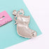 Christmas Brooch Pins Set X-Mas Crystal Tree Boot Brooches Holiday Gift Party Ornaments (B Boots)...