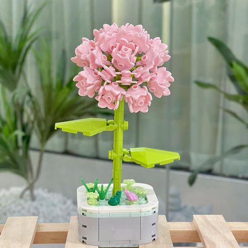 Bouquet Building Blocks Set,DIY Unique Decoration Home, Best Christmas or Birthday Gift for Children or Adults Age 6+(Carnation)...