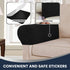 Stretch Sofa Arm Covers Spandex Jacquard Anti-Slip Couch Armrest Protector for Sofa Couch Chair Recliner, Set of 2, Black...