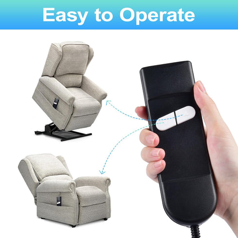 Sopito Recliner Remote Lift Chair Remote Replacement 2 Button (Up/Down) 5-Pin Hand Controller for Lazyboy, Golden Limoss OKIN...