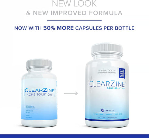 Acne Pills for Teens & Adults | Clear Skin Supplement, Vitamins for Hormonal & Cystic Acne, 90 Caps...