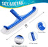 Pool Brush Head - 18" Pool Brush for Cleaning Pool Walls, Premium Swimming Pool Brush with Strong Bristle & EZ Clip, Curved Ends High-Efficiency P...