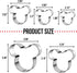 Pack of 5 Mouse Cookie Cutters – Stainless Steel Mouse Shaped Cutters in Different Sizes for Kids Boys Girls Fruit Cutters Vegetable Cutters for B...