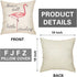 Stand Tall Little Darling Watercolor Flamingo Motivational Sign Inspirational Quote Cotton Linen Home Decorative Throw Pillow Case Cushion Cover S...