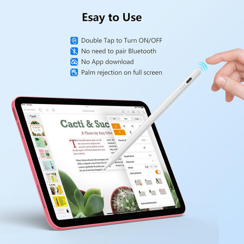 HOTLIFE Stylus Pen for iPad 10th & 9th Generation, Faster Charge for Apple iPad Pencil with Palm Rejection, Compatible with (2018-2022) iPad Pro 1...