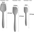 Silicone Spatula 3-piece Set, Ergonomic Handle High Heat-Resistant Spatulas, Non-stick Rubber Spatulas with Stainless Steel Core, Light Grey...