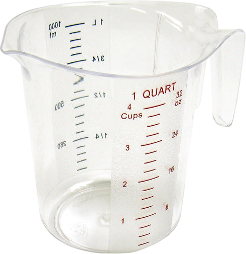 Winco FBA_ Measuring Cup, Polycarbonate, 1-Quart, Clear...