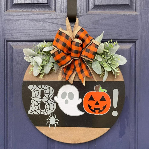 Halloween Stencils for Painting on Wood Door Sign Reusable Large Holiday Stencil for Crafts Canvas Wall Shirts Cookie Drawing Paint Decorating (Ha...