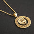 Hip Hop Jewelry 3D Lion Head Shiny Circle of Cuban Link Pendant Gold Medallion Lion King Leo Necklace for Men Women...