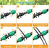 Drip Irrigation Fittings, 10 Pcs Lock Barbed Tee for 1/2 to 1/4 Inch Vinyl Tubing, Drip Line Parts 6-Way Tees Irrigation Connectors for Drip Sprin...